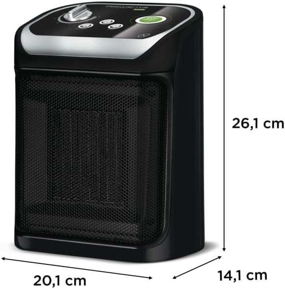 Rowenta SO9266 Mini Excel Eco Safe – Termoventilatore Compatto 2000W Silenzioso con Eco Mode e Spegnimento Automatico - immagine 5