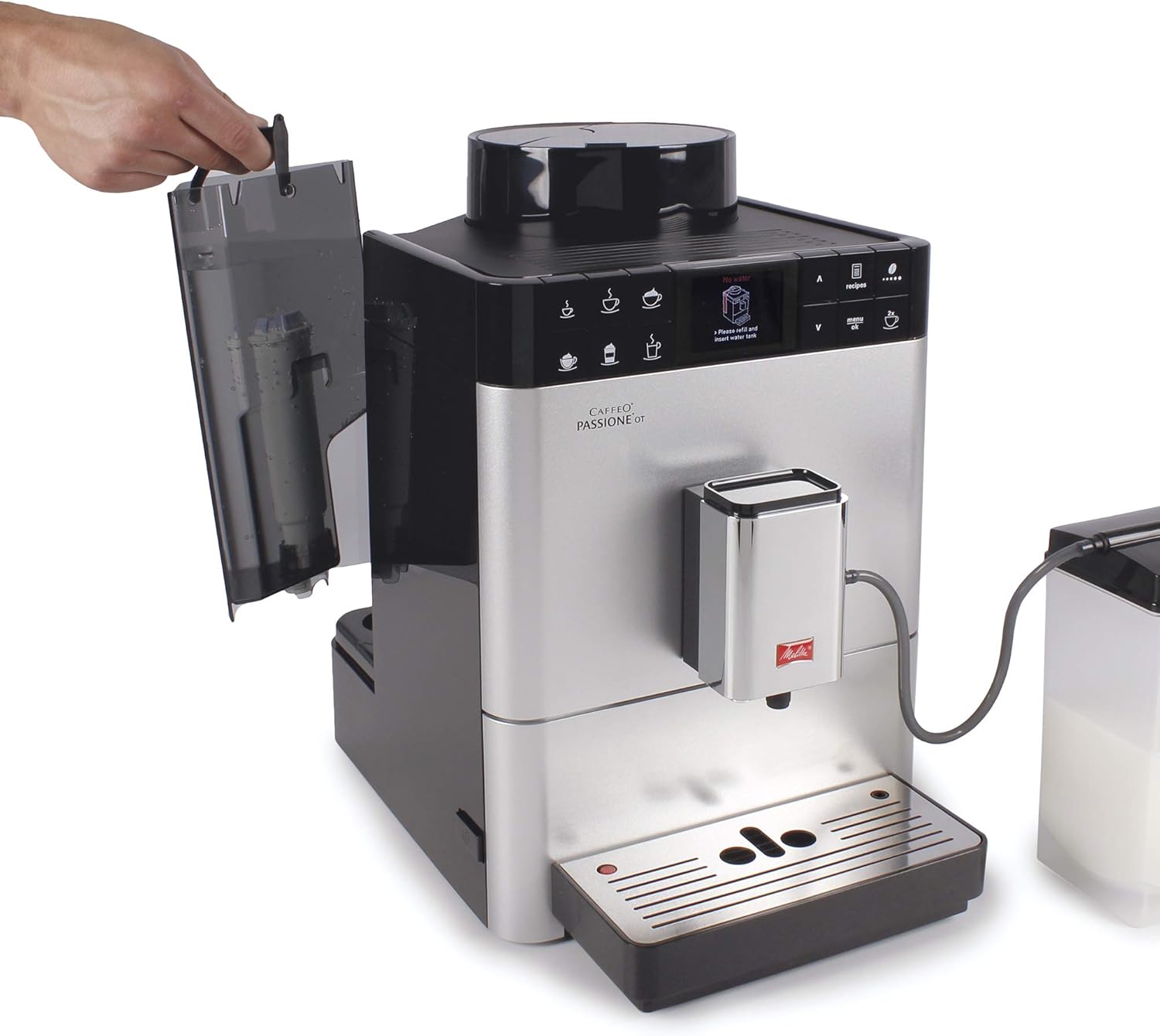 Melitta Caffeo Passione OT F531-101 Macchina da Caffè Completamente Automatica - Funzione One Touch, Due Tazze, Argento - immagine 13