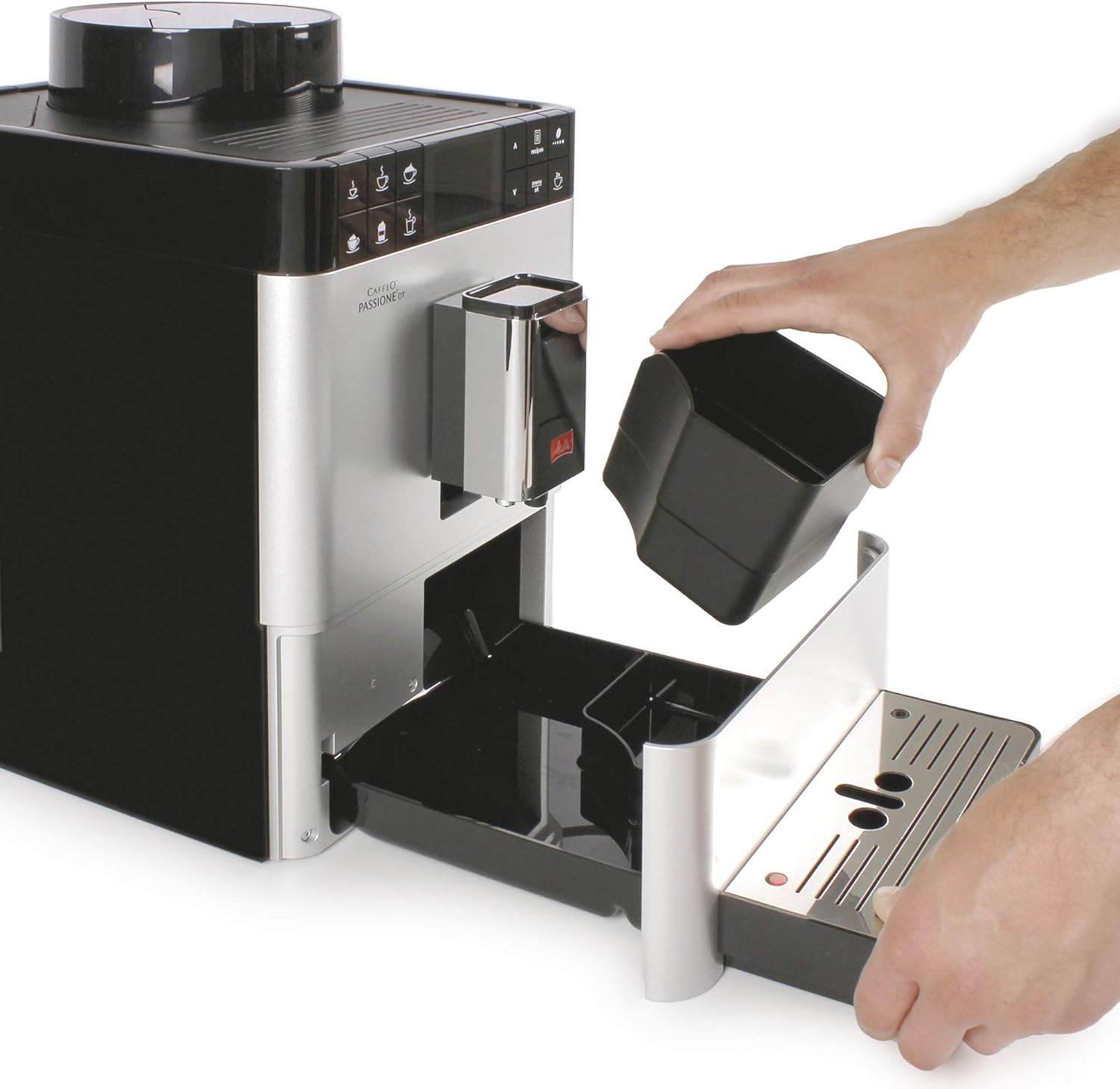 Melitta Caffeo Passione OT F531-101 Macchina da Caffè Completamente Automatica - Funzione One Touch, Due Tazze, Argento - immagine 11