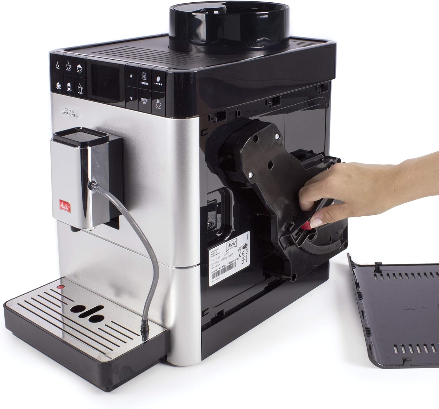 Melitta Caffeo Passione OT F531-101 Macchina da Caffè Completamente Automatica - Funzione One Touch, Due Tazze, Argento - immagine 12